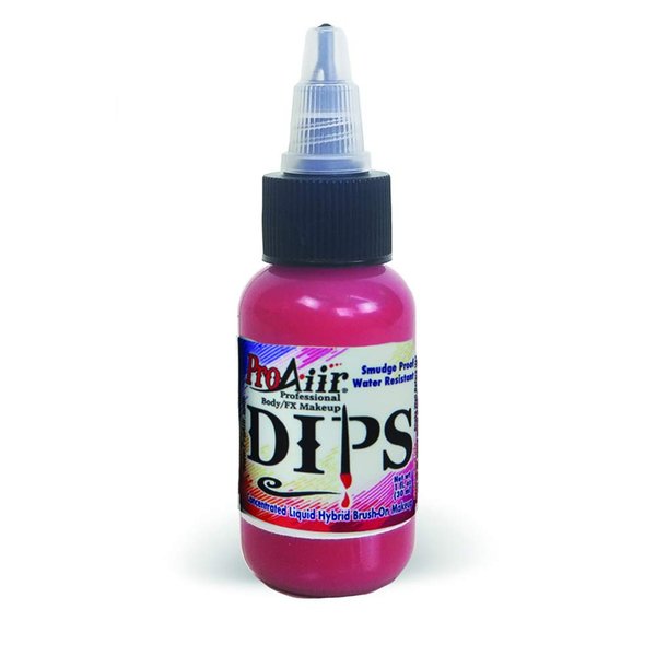 ProAiir Face and Body Painting Makeup - Brush on DIPS 1oz (30ml) Lipstick Red