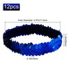 GORGECRAFT 12PCS Sequin Headband Elastic Glow Stretch Sparkle Glitter Fashion Adjustable Hair Band Accessories Pack Set for Girls Women Teens Sports Dance Party Teams Crafts(Blue)