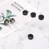 Kesell 12 Pack of 3 inches, 30 ML, Clear Glass Bottles Storage Container Sample Cosmetic Herb Spice Specimen Vials with Black Phenolic Screw on Caps