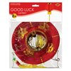 Beistle Ornamental Chinese Paper Good Luck Wishing Lantern with Tassel Asian Theme Hanging Decoration New Year’s Eve Party Supplies, Small, Red/Gold