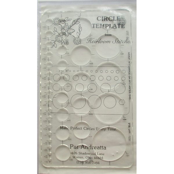 Circle Template Make Perfect Circles Every time Must Have for Seamstress/Tailor