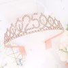 CIEHER 25th Birthday Crown + 25th Birthday Sash + Pearl Pin Set, 25th Birthday Gifts for Girls It's My 25th Birthday Decorations Women Happy 25th Birthday Party Supplies