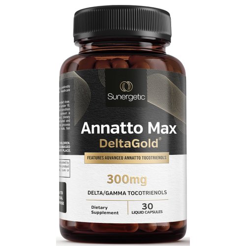 Premium Annatto Tocotrienol Supplement – Vitamin E Tocotrienols with DeltaGold – Tocotrienols Vitamin E 300 mg – Supports Liver, Immune & Heart Health - Delta + Gamma Tocotrienols (30 Liquid Capsules)