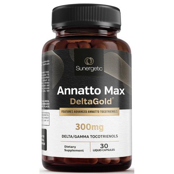 Premium Annatto Tocotrienol Supplement – Vitamin E Tocotrienols with DeltaGold – Tocotrienols Vitamin E 300 mg – Supports Liver, Immune & Heart Health - Delta + Gamma Tocotrienols (30 Liquid Capsules)