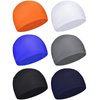 6 Pieces Helmet Liner Skull Cap Sweat Wicking Cap Running Hats Skull Caps for Men and Women Fitting Running Jogging Exercise (White, Grey, Orange, Sapphire Blue, Dark Blue, Black)