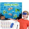 Pin The Pincers on The Turtle Game Ocean Birthday Party Supplies Decorations for Kids, Pin The Tail Game Under The Sea Birthday Party Supplies Classroom Activities Educational Games for Kids