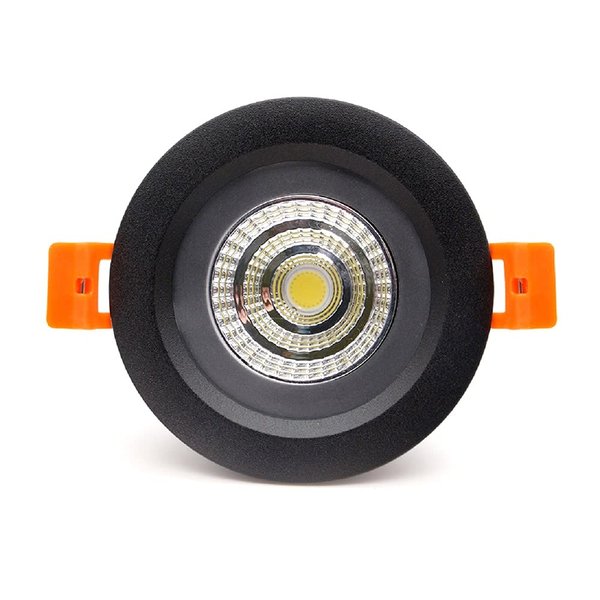 LS-PRO 3.5inch 9w LED Recessed Ceiling Light Slim Aluminium Panel, Anti Rust Fixture Downlight Shower Spotlight IP65 Waterproof for Wet Location Indoor & Outdoor Natural light/4000k-Black Body