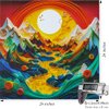 Bgraamiens Puzzle-Canyon Sunset-1000 pieces Modern Art Puzzle, Canyon Puzzle, 3D Visual Mountain Scenery Puzzle, Unique Color Challenge Puzzle