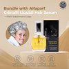 Alfaparf Sublime Cristalli Liquidi Hair oil serum Bundle with Beauty Nation treatment cap, sulfate free and vegan formula, Hair heat protectant 15ML