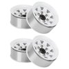 VGEBY Beadlock Wheel Rims, 4 Pcs 1.55 Inch Beadlock RC Wheel Rim Hubs Universal RC Crawler Rims Fit for AX90069 Crawlers(White) Car Model Accessory 1.55 Beadlock Zinc 1.55