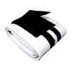 Wrist Wraps (Professional Quality) Spot Lion Fitness: Powerlifting, Bodybuilding, Weight Lifting Wrist Supports for Weight Training - White with Black Stripes