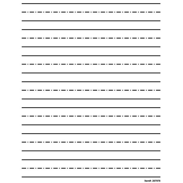 Low Vision Practice Writing Paper- Extra Bold Line