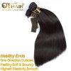 QTHAIR 14A Virgin Brazilian Straight Human Hair Extensions (14 16 18 inch,300g) 100% Unprocessed Brazilian Virgin Human Hair Weave Straight Hair Bundles Natural Color