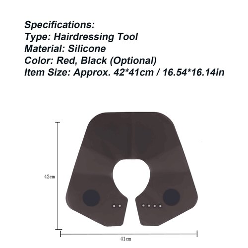 Layhou Silicone Neck Cape Adjustable Apron for Haircut Hair Dye Hairdressing Cutting Collar for Hair Salon Stylist