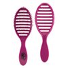 Wet Brush Speed Dry Hair Brush - Sangria (Free Spirit) - Vented Design and Ultra Soft HeatFlex Bristles Are Blow Dry Safe With Ergonomic Handle Manages Tangle and Uncontrollable Hair - Pain-Free