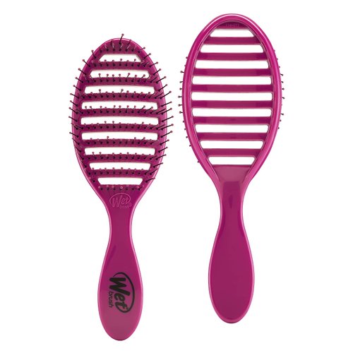 Wet Brush Speed Dry Hair Brush - Sangria (Free Spirit) - Vented Design and Ultra Soft HeatFlex Bristles Are Blow Dry Safe With Ergonomic Handle Manages Tangle and Uncontrollable Hair - Pain-Free