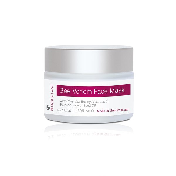 Manuka Lane, Bee Venom Face Mask, with Natural Honey, Vitamin E, Passion Flower Seed Oil, Net 50ml