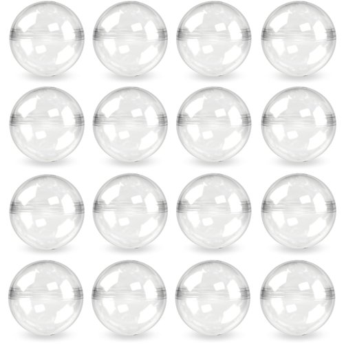 Vending Machine Empty Round Capsules 1.1” 250 pcs Bulk Capsule for Toy Gumball Machines Small Clear Containers Surprise for Kids Party Favor Prize