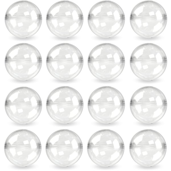 Vending Machine Empty Round Capsules 1.1” 250 pcs Bulk Capsule for Toy Gumball Machines Small Clear Containers Surprise for Kids Party Favor Prize