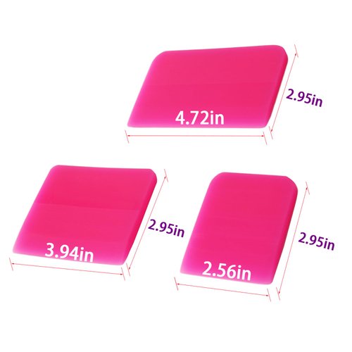 KDLINGZ 3 in 1 TPU Squeegee Material,Anti-Scratch Rubber Squeegee for car,PPF Squeegee,Different Sizes Squeegee are Suitable for Vinyl Wrap and Window Tint Tool for Cars