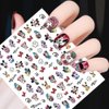 Kawaii Nail Art Stickers 8 Sheets Cute Nail Decals 3D Self Adhesive Mouse Anime Design Cartoon Nail Stickers for Women Girls DIY Cute Manicure Tips Decorations Supplies