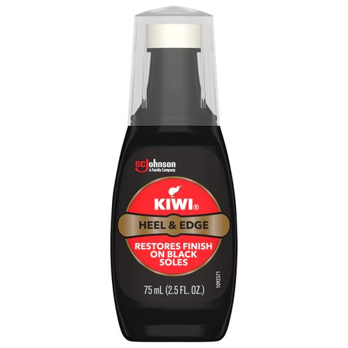 KIWI Heel &amp; Edge, Black, with Sponge Applicator), 2.5 Fl Oz (Pack of 1)