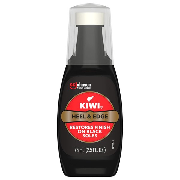 KIWI Heel &amp; Edge, Black, with Sponge Applicator), 2.5 Fl Oz (Pack of 1)