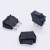 Twidec/5Pcs Rocker Switch 3 Pins 3 Position ON/Off/ON AC 6A/125V 10A/250V SPDT Car Boat Black Rocker Switch Toggle KCD3-103