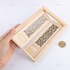 AUEAR, 1:12 Dollhouse Miniature Furniture Unpaint Wooden Doors for DIY Scene Doll Home Furniture Craft (2 Horizontal Panel)