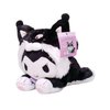 Veakeqe 1 Pcs Cartoon Plush Stuffed Animal, Lovely Plush Dolls,8 Inch Anime Cute Soft Plush Figure Toy, Soothe Kids Girl Fans Toys Gift Bag Filler Birthday Gift for Kids (Black)