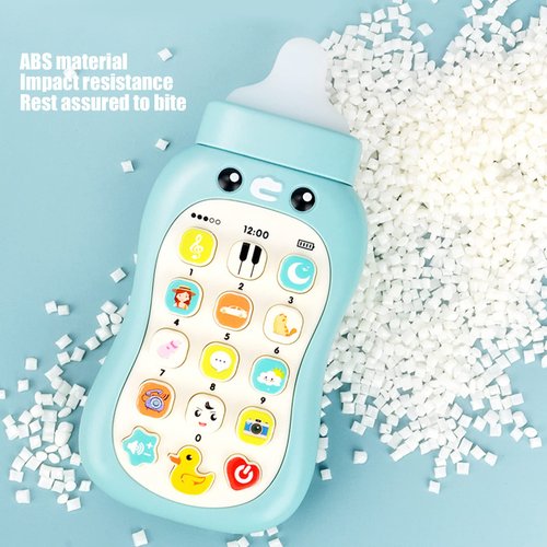 Portable infants Learning Cell Phone with Pacifier Educational Toys , babies Mobile Phone Toy , 15 Functions Including Weather Sound Effects , Piano Music etc , babies Mobile Phone Toy , Portable BAB