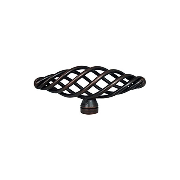 50 Pack Oil Rubbed Bronze Bird Cage Birdcage Oval Nest Twist Wire Swirl 3" (76mm) Kitchen Cabinet Drawer Hardware Pull Knob 1338-76
