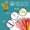 100 Pc. Pipe Cleaner 10 Assorted Colors Chenille Stems, Pipe Cleaners Craft, Fuzzy Sticks Great Craft Supplies DIY Art & Craft Projects| 6”