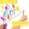 24PCS Duck Sticky Hands Bulk Party Favors - Perfect Birthday Party Supplies for Kids Aged 4-12 Stretchy Sticky Hand Fidget Toys Goodie Bag Stuffers Treasure Box Toys Classroom Prizes Student Gifts