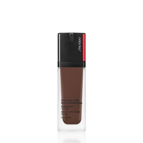 Shiseido Synchro Skin Self-Refreshing Foundation SPF 30, 560 Obsidian - Medium, Buildable Coverage + 24-Hour Wear - Waterproof & Transfer Resistant - Non-Comedogenic