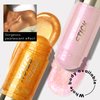 HOSAILY Body Glitter Shimmer Stick, Shiny Glow Jelly Cream Highlighter Stick Eye Lip Face Brighten, Moisturizing Long Lasting Body Luminizer, Singer Concert Music Rave Festival Illuminator Makeup-Gold