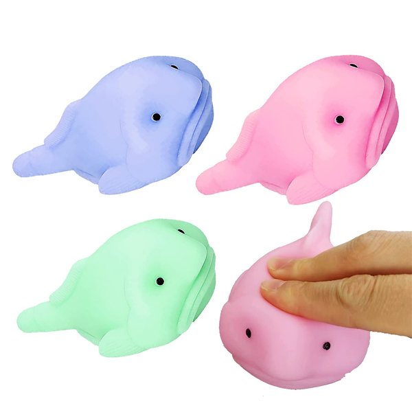 Lohoee 3Pcs Fish Toy Stress Funny Fidget Sensory Toy, Fidget Blob Fish Stress Relief Hand Toy for Office Home Party or Gift