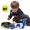 GILOBABY 26 Pieces Take Apart Toys for Boys, Racing Car with Electric Drill, Sounds & Lights, Building Stem Toys for Kids, Gifts for 3 4 5 Year Old Boys Learning Educational Toys