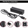 Posunitech Mini Msr100 Swipe Magnetic Credit Card Reader 3 Tracks Hi/Lo Data Collector, USB Msr Stripe Card Reader for Point of Sale (POS), Access Control, ID Verify