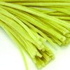 The Crafts Outlet Chenille Stems, Pipe Cleaner, 20-inch (50-cm), 25-pc, Neon Yellow
