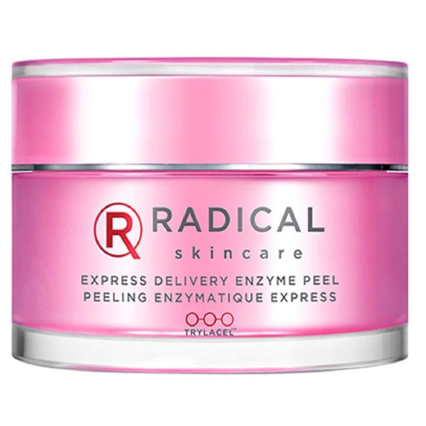 Radical Skincare Express Delivery Facial Enzyme Peel Mask Cleanser Exfoliator - Reveal Smooth, Supple, Polished Skin In Minutes | Paraben & Cruelty Free | Clinically Proven Results (1.7 oz)