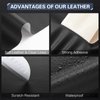 Leather Repair Kit for Furniture 4"x 63" Leather Tape Repair Patch Self Adhesive Leather Repair Patch Kit for Car Seat, Couches, Boat Seat, Sofa, Chair - Black