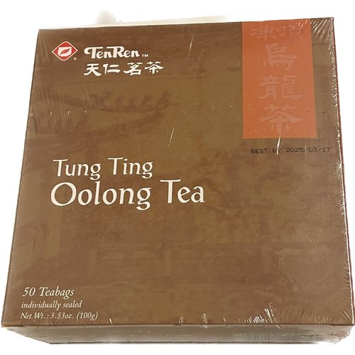 TenRen Tung Ting Premium Oolong Tea (50 tea bags, individually sealed)