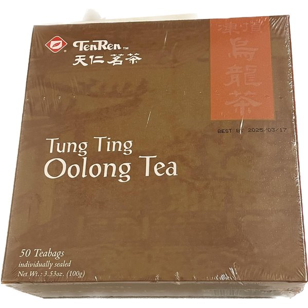 TenRen Tung Ting Premium Oolong Tea (50 tea bags, individually sealed)