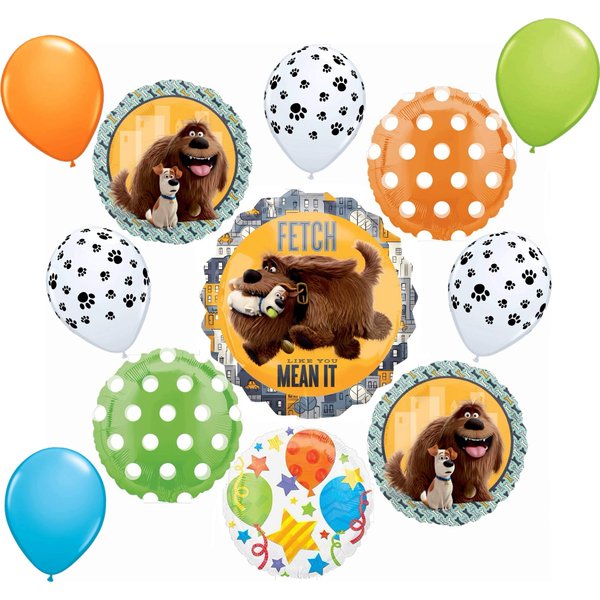 Secret Life of Pets Party Supplies Max and Duke Birthday Balloon Bouquet Decorations