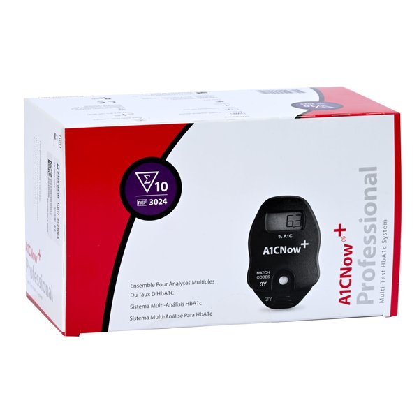 PTS Diagnostics A1C Now+ Multi-Test Blood Glucose Monitor (10 tests/box)