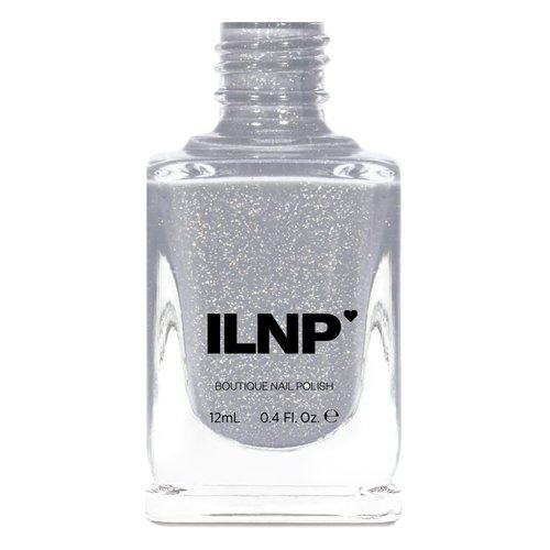 ILNP Sled Day - Creamy Light Grey Holographic Jelly Nail Polish