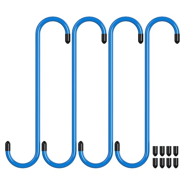 Bac-kitchen 4 Pcs Brake Caliper Hangers Brake Caliper Hooks with Rubber Tips Automotive Tool for Braking, Bearing, Axle and Suspension Work