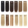 SEGO 2 Pcs Short Hair Extensions Clip in Human Hair 6 Inch 20g Hairpiece Human Hair Toppers for Women With Thinning Hair Adding Hair Volume /24 Natural Blonde