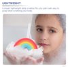 Healvian Loofah Sponge Portable Baby Sponge Rainbow Shaped Bath Scrubber Household Body Scrubber Body Scrubber Balls Shower Mesh for Kids Adults Exfoliating Bath Sponge